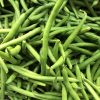 Loose round green beans